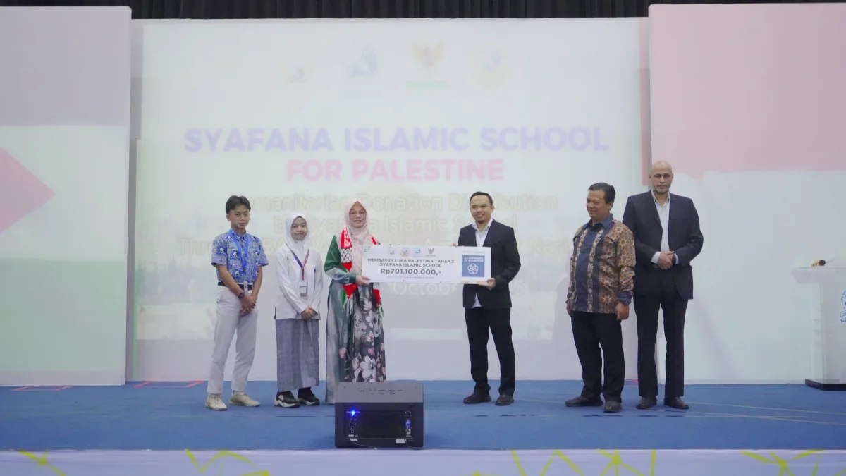 Syafana Islamic School Salurkan Bantuan Kemanusiaan Rp701.100.000 untuk Palestina Wujud Pendidikan Berkarakter: Peduli, Beraksi, dan Berkontribusi untuk Kemanusiaan