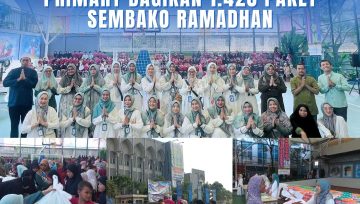 Berbagi Kemuliaan, PTA Primary Bagikan 1.428 Paket Sembako Ramadhan